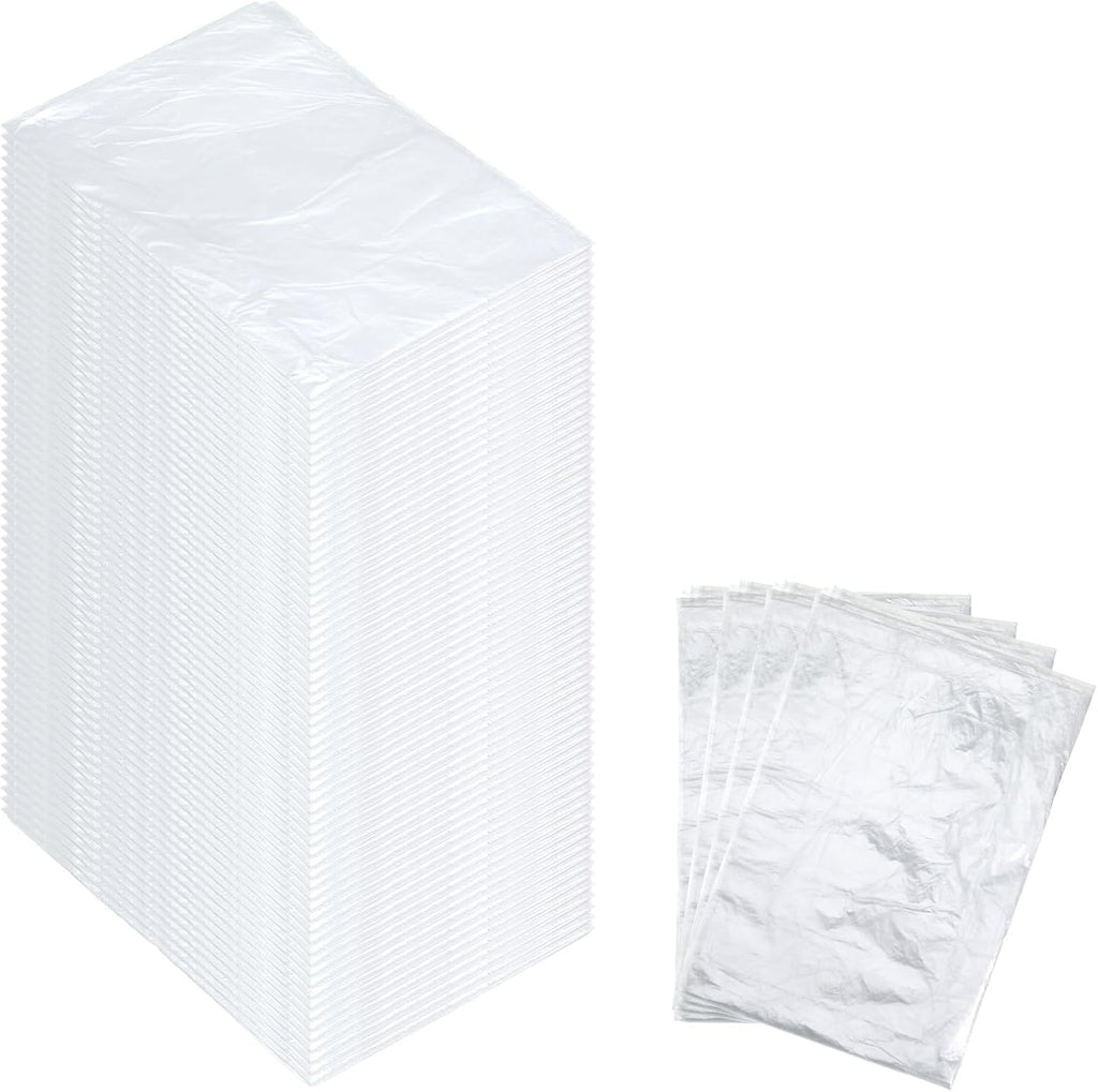 200 Pack Disposable Plastic Sheeting for Body Wrap, 86 X 47 Inch Sauna Bag Liners Clear Plastic Body Wrap Tear-Resistant for Home Bathtub, Beauty Salon Spa Therapy Accessories