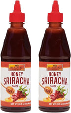 Lee Kum Kee Honey Sriracha Sauce (20 oz - 2 Pack), Sweet and Spicy Flavor, Perfect for Marinades, Dips, Glazes, Stir-Fry, Drizzles, Sauces, Burgers, Fries, Sandwiches, BBQs & Chicken Wings