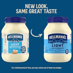 Hellmann's Light Mayonnaise For A Creamy Condiment for Sandwiches and Simple Meals Light Mayo Made With 100% Cage-Free Eggs 30 oz