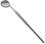 Stainless Steel Dental Mirror #5 with Handle 6.5", Dentist Tool for Teeth Cleaning Inspection, Eyelash Extensions Mirror, Inspect Instrument for Makeup
