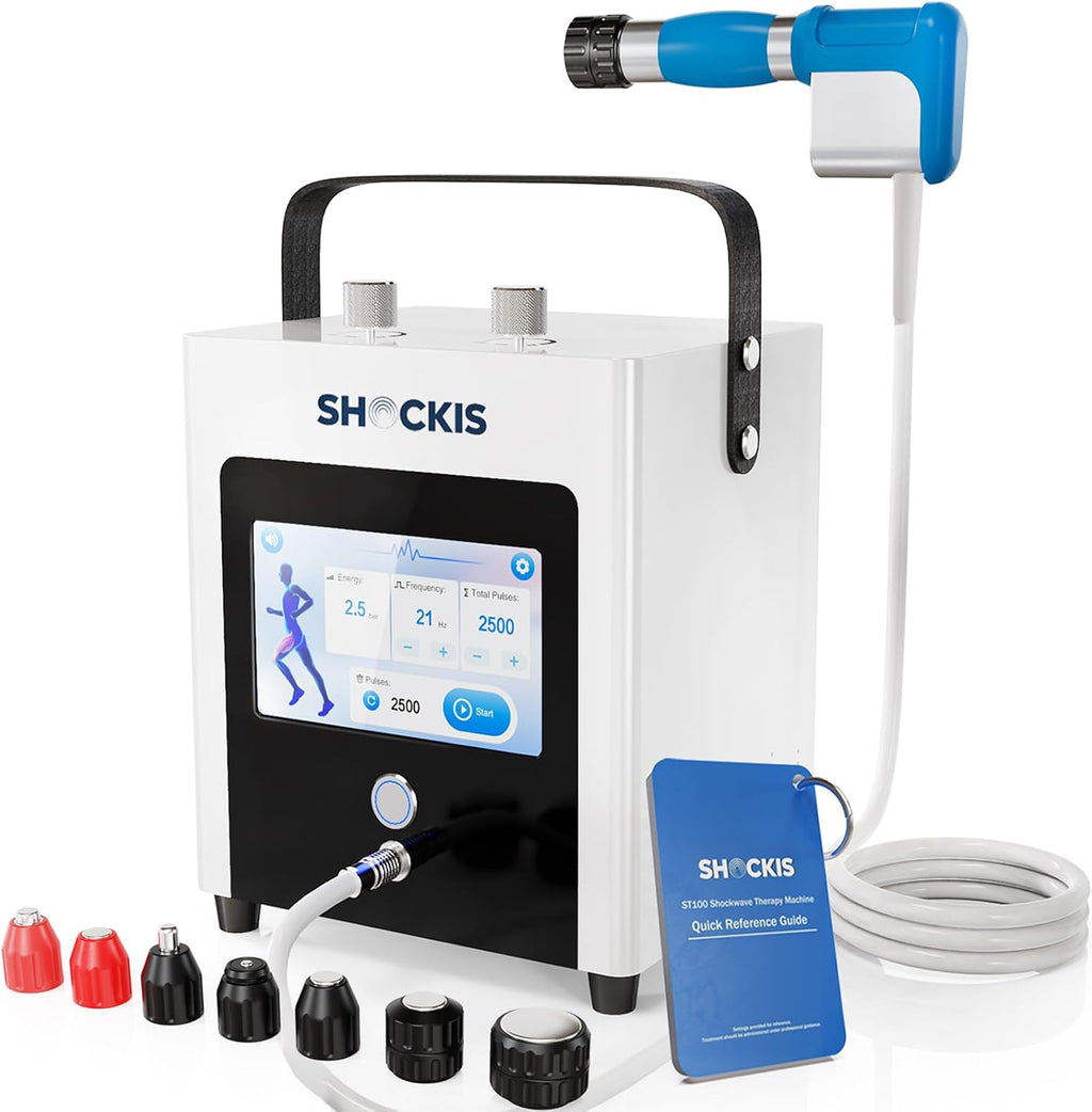 Shockwave Therapy Machine, Shockwave Therapy Device, FSA/HSA Eligible ESTW Machine, Shockwave Therapy Machine for Pain Relief Therapy, Hip Pain Relief, Portable Shockwave Machine