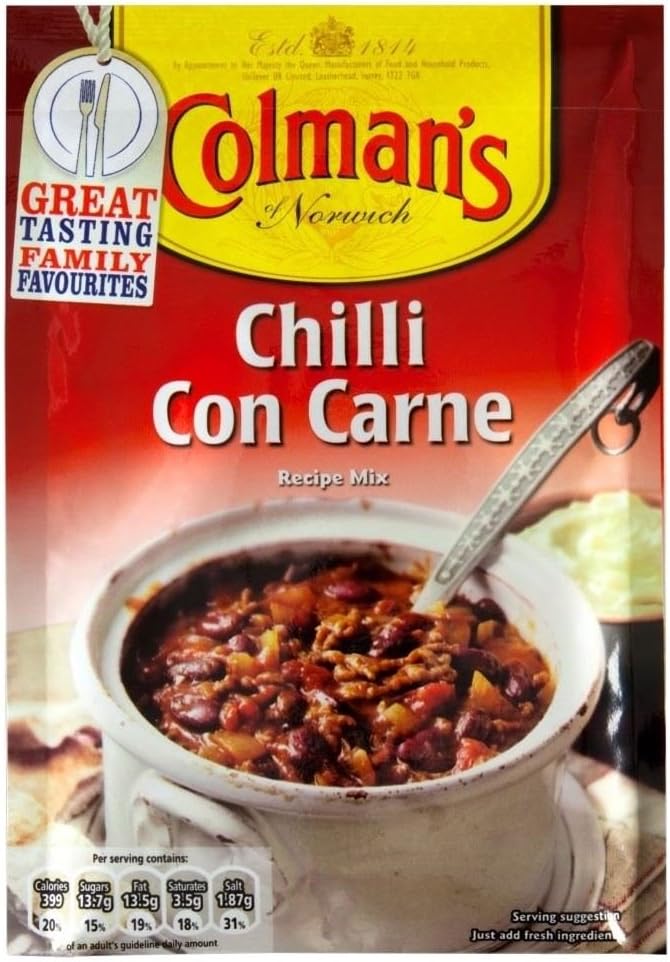 Colman's Chilli Con Carne Sauce Mix (50g) - Pack of 2