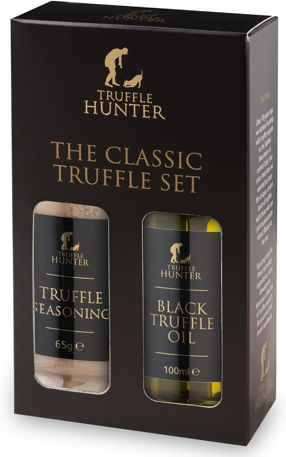 TruffleHunter - Classic Truffle Set - Truffle Seasoning & Black Truffle Oil Gourmet Food Condiments
