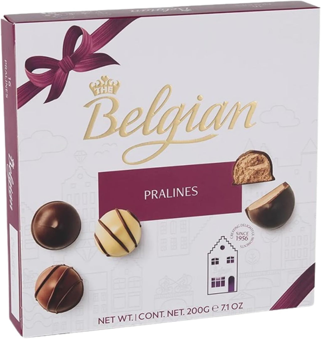 Belgian Chocolate Pralines – Assorted Gourmet Chocolate Gift Box, 200g (7.1 oz), Perfect for Gifting & Special Occasions