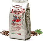 Lucaffe Decaf 100% Arabica Coffee Whole Beans 700g. Bag Delicious and Sweet Imported from Italy