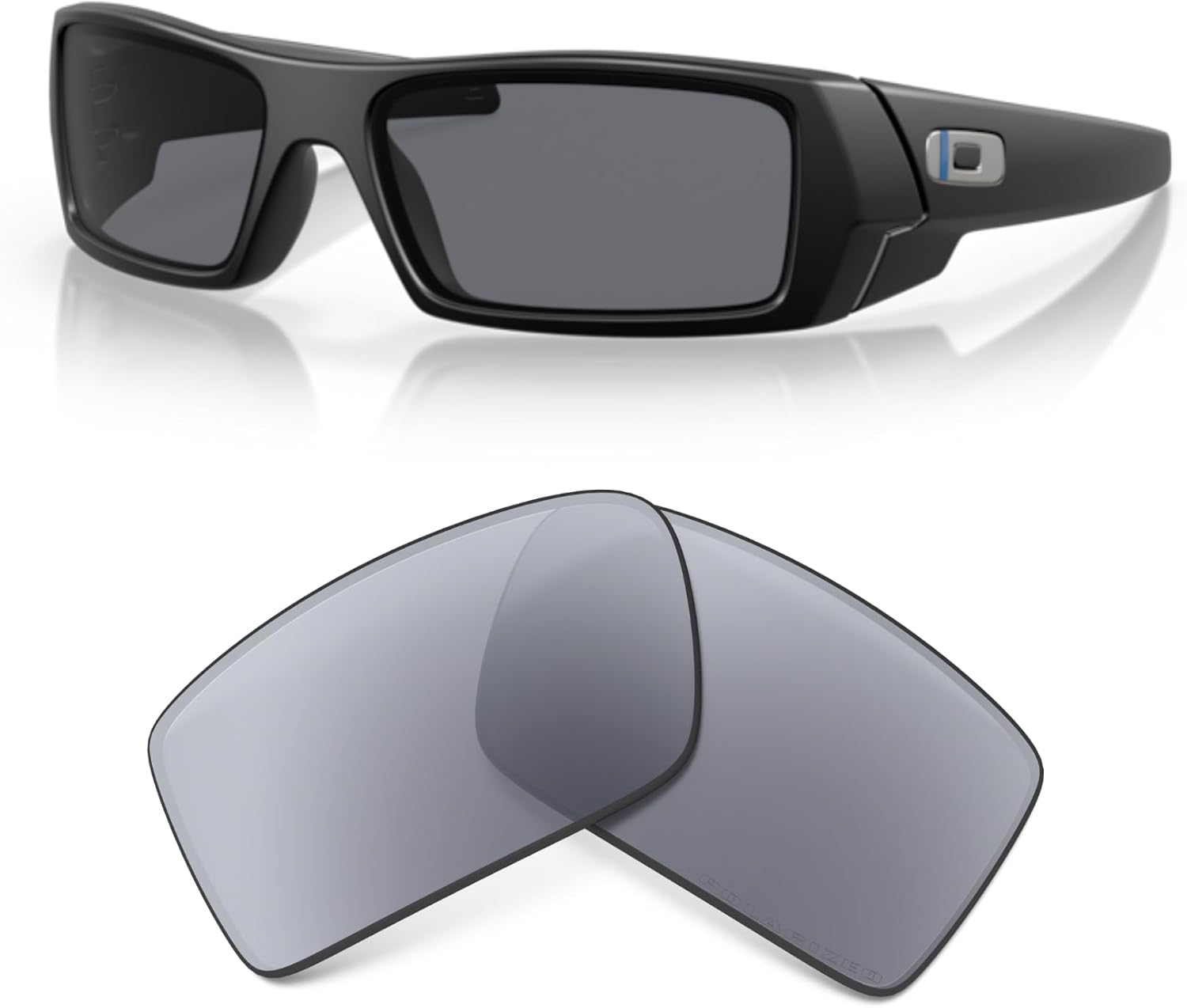 OAKLEY Authentic Gascan OO9014 Replacement Lenses +Bundle Bag+ Bundle Microfiber Pouch -FRAMES NOT INCLUDED