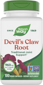 Nature's Way Devil's Claw Root, Joint Inflammation Relief, 100 Vegetarian Capsules