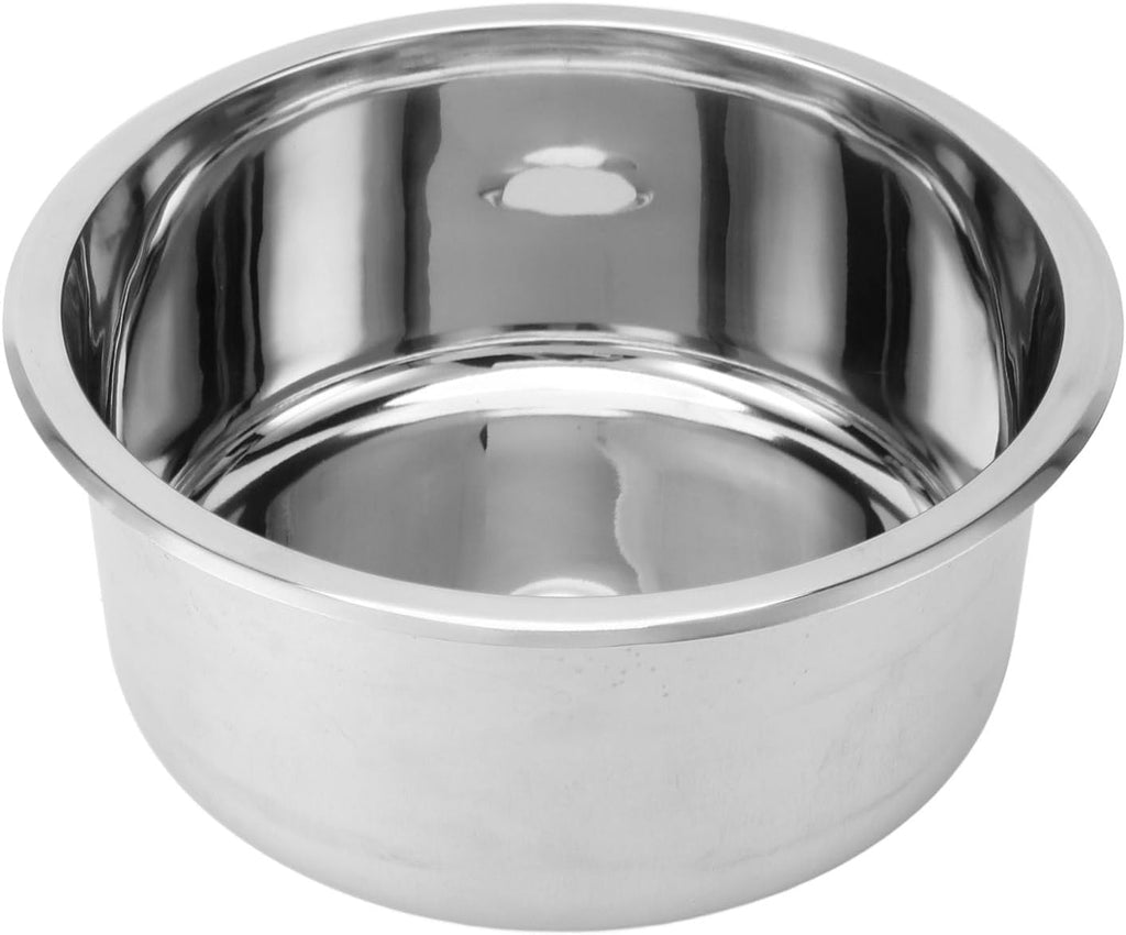 12 Inch Single Bowl Bar Sink Polished Stainless Steel Round Kitchen Sink with 40mm Drain Hole for Boat Caravan RV