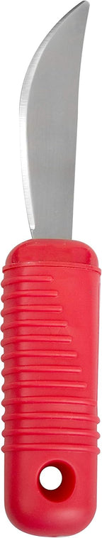 Essential Medical Supply Power of Red Rocker Knife - Adaptive Independence Aid for Easy Cutting and Eating for Seniors and the Elderly - 1 Piece