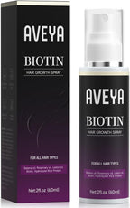 AVEYA Hair Growth Spray-Growth Serum for Women & Men -Biotin & Rosemary Oil,Batana Oil for Scalp – Strengthens,Thickens&Accelerates Hair Care - Non-Greasy, Prevent Hair Thinning & Hair Loss – 60ml