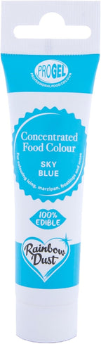Rainbow Dust ProGel® Concentrated Food Colour, Sky Blue Colouring Gel For Baking and Cake Decorating, 25g Tube