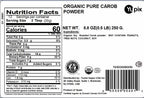 Yupik Organic Pure Raw Carob Powder 8.8 oz, USDA Certified, Non-GMO, Vegan, Gluten-Free, Caffeine-Free, Unroasted, Premium Superfood for Baking & Smoothies