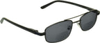 proSPORT Bifocal Reading Sunglasses Square Aviator Outdoor Readers Men Women Black Bronze Gunmetal Frame HD Brown Grey Lenses