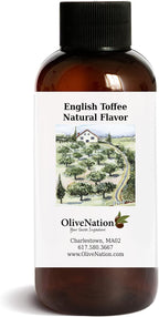 OliveNation English Toffee Flavoring from Natural Flavors, Water Soluble Extract for Baking, Beverages, Sugar Free, Non-GMO, Gluten Free, Vegan - 1 lb