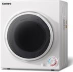 Portable Dryer, 3.5 Cu.ft Portable Dryers for Laundry with Stianless Steel Tub, 1500W Clothes Dryer Machine for Home, Apartment, 4 Dring Mode, Auto-shutt off, White