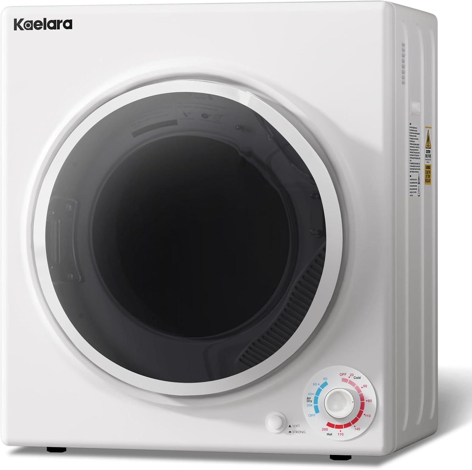 Portable Dryer, 3.5 Cu.ft Portable Dryers for Laundry with Stianless Steel Tub, 1500W Clothes Dryer Machine for Home, Apartment, 4 Dring Mode, Auto-shutt off, White