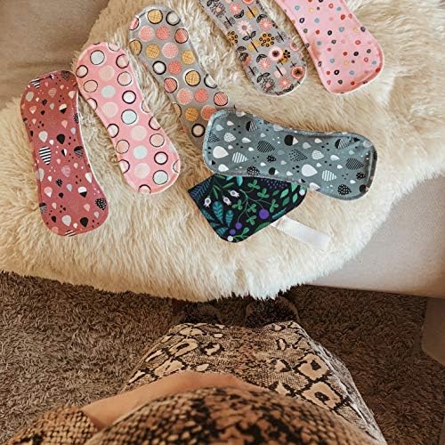Wet Bag with Double Pocket; Keep The Fresh Pads on one Side, Used Ones on The Other; Perfect Storage for Reusable Sanitary Pantyliners, Menstrual Towels, Makeup Remover and Washable Nursing Pads