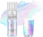 Iridescent 10g Edible Glitter Spray for Drink, Food Grade Luster Dust, Edible Glitter for Cocktails, Edible Shimmer Powder for Cupcakes, Strawberries, Chocolate