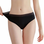 AIRCUTE Super Absorbency Urinary Incontinence Underwear for Women Bladder Leak Proof Hipster Panties 65ML(3X-Large, Black)