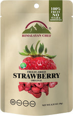 Himalayan Chef Freeze-Dried Strawberry 10g | Organic Drieds Fruit Snacks, Healthy Fruits Snack for Kids & Adults, Freeze-Dried Fruit for On-the-Go