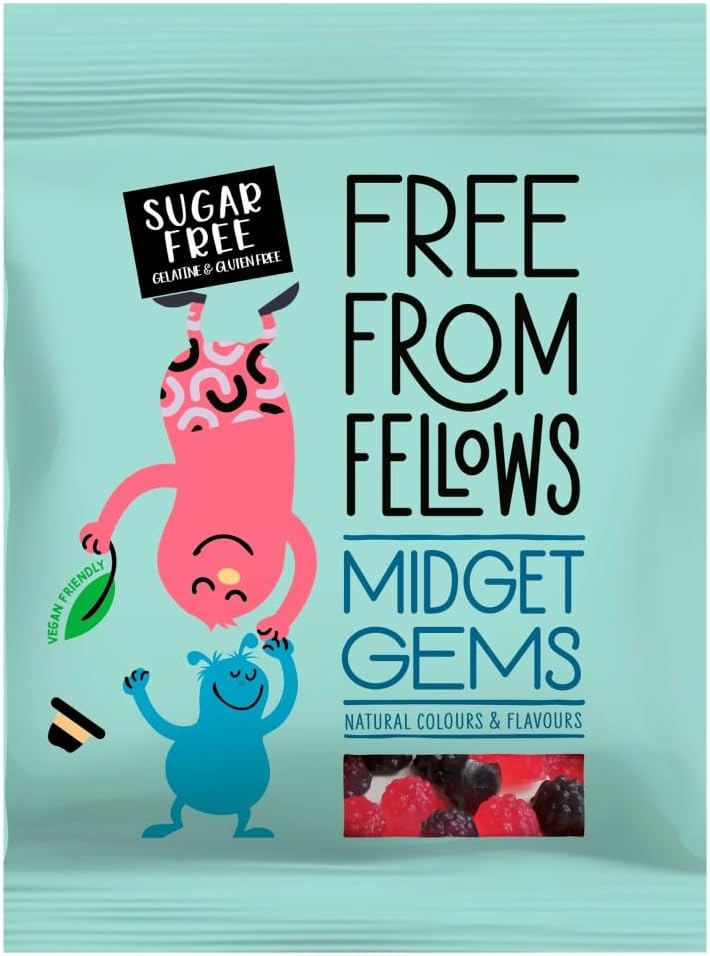 Free From Fellows Midget Gems 70g (pack of 6)