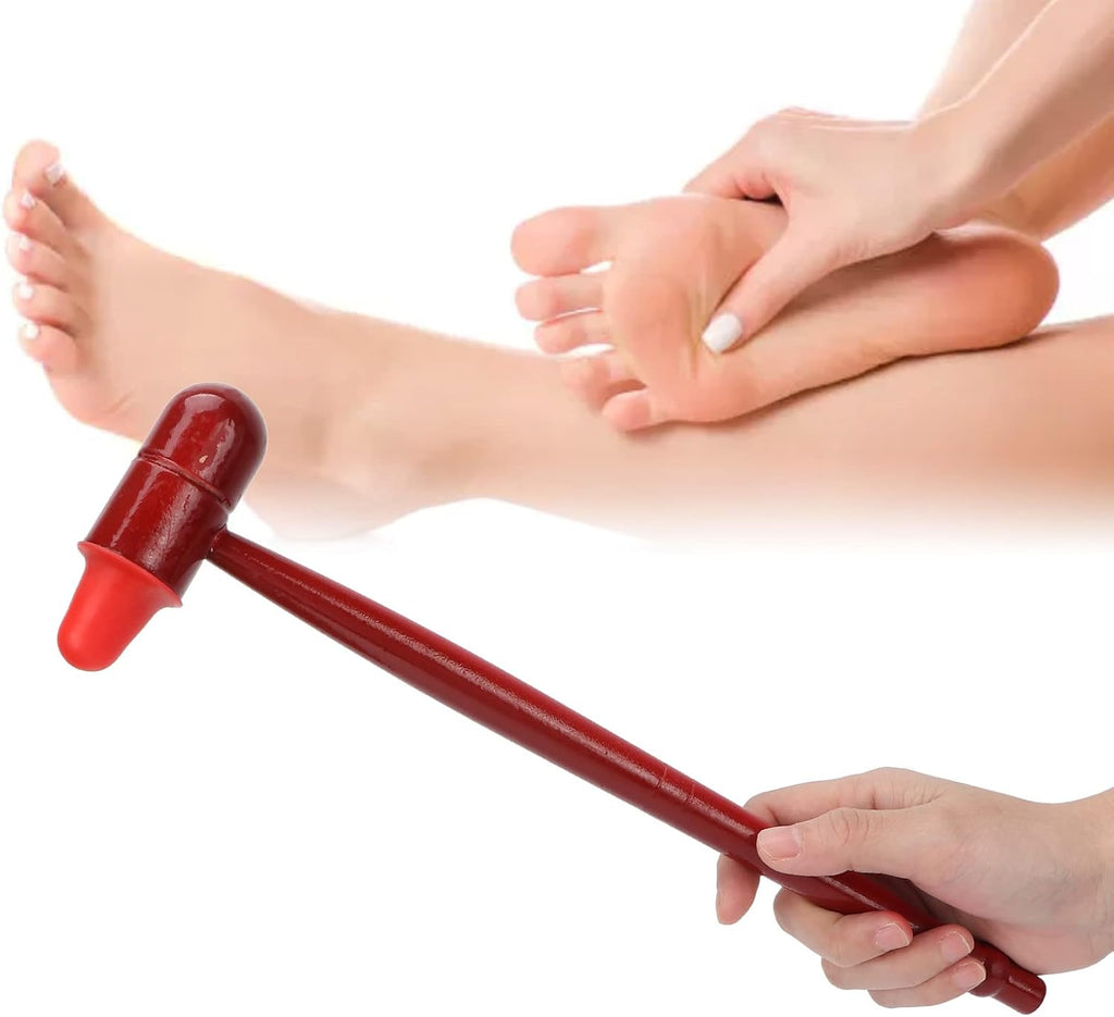 ZJchao Massage Hammer Massage Hammer, Massage Hammer Knock Massage Meridians Back Knock Massager Manual Back Massagers for Body Muscles Back Feet Neck Shoulder Legs Massage Tool Handheld