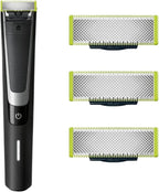 Set 3 Replacement Blades for OneBlade – Stainless Steel Blades Compatible with OneBlade Electric Trimmer & Shaver