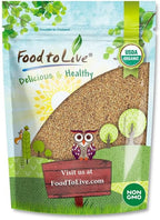 Food to Live Organic Ground White Chia Seeds, 1 Pound – Raw Natural Milled Seeds. Non-GMO, Kosher, Vegan, Bulk