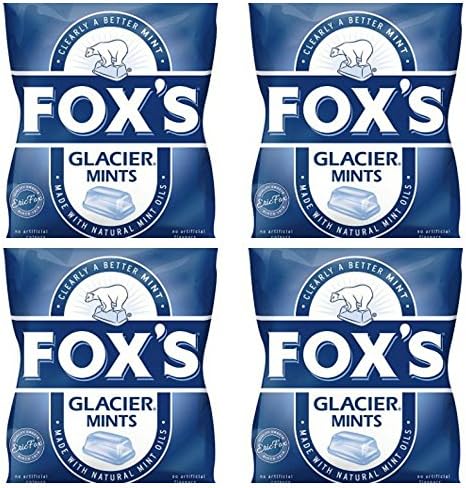 Bundle of 4 Fox's Glacier Mints 200g Bag Delivers 3-5 Days USA