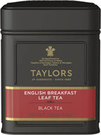 Taylors of Harrogate English Breakfast, Black Loose Leaf, 4.41 Ounce Tin Caddy (Pack of 1), Rich, Bright & Malty, Caffeinated, Premium Whole Leaf Tea