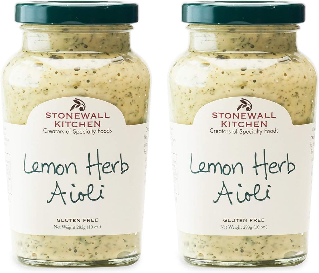 Stonewall Kitchen Lemon Herb Aioli, 10 Ounces (Pack of 2)