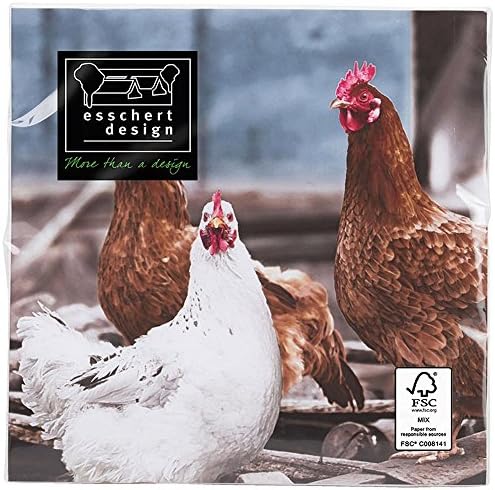 Esschert Design TP179 Chicken Napkins