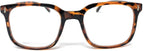 The Miami Square Reader Reading Glasses, Plastic Squared Style Eyeglasses for Men and Women + 3.00 Brown Tortoise