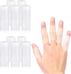 10 Pcs Finger Sleeves Protectors Silicone Finger Protectors Silicone Finger Sleeve Finger Covers Cushions and Protects Gel Rubber Finger Shields Provide Relief for Cracked Finger