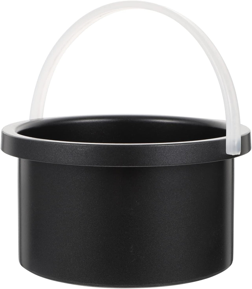 Non-stick Aluminum Wax Melting Container Bowl Durable Wax Pot for Hair Removal Heat Resistant Accessory for Home and Salon Use Black Melting Pot