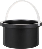 Non-stick Aluminum Wax Melting Container Bowl Durable Wax Pot for Hair Removal Heat Resistant Accessory for Home and Salon Use Black Melting Pot