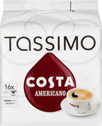 Tassimo Costa Americano 16 T Discs, (Large Cup Size) 16 Servings