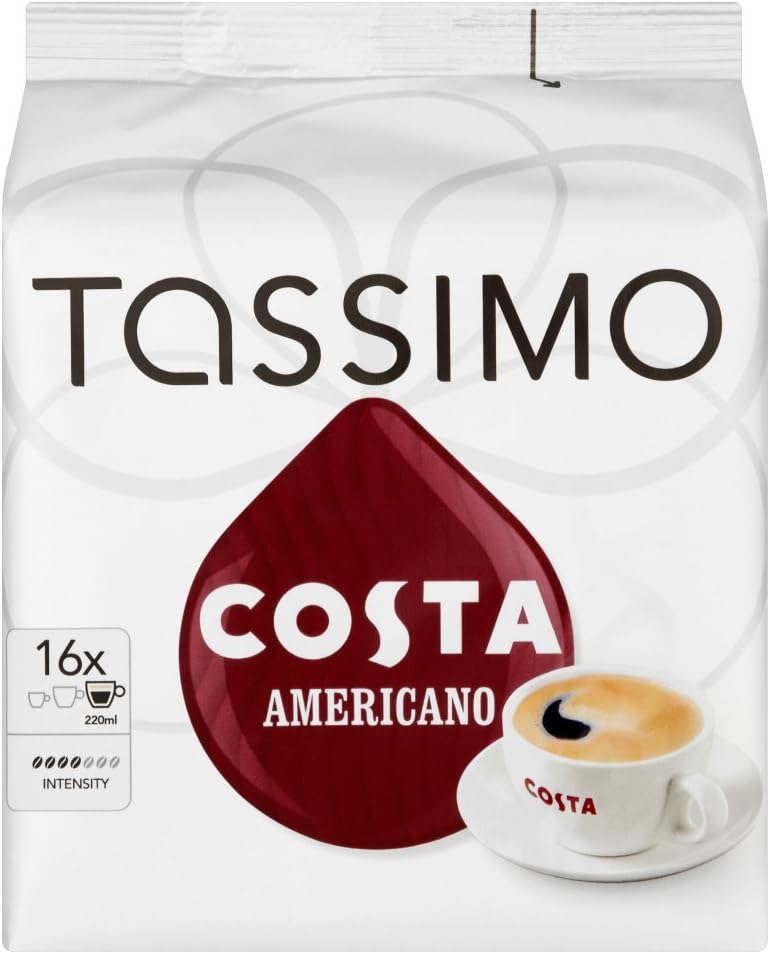 Tassimo Costa Americano 16 T Discs, (Large Cup Size) 16 Servings