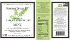 Sonoma Syrup Co. Mint Infused Simple Syrup 25.4 fl oz | for Coffee, Cocktails, and Cooking | Hand Crafted in the USA