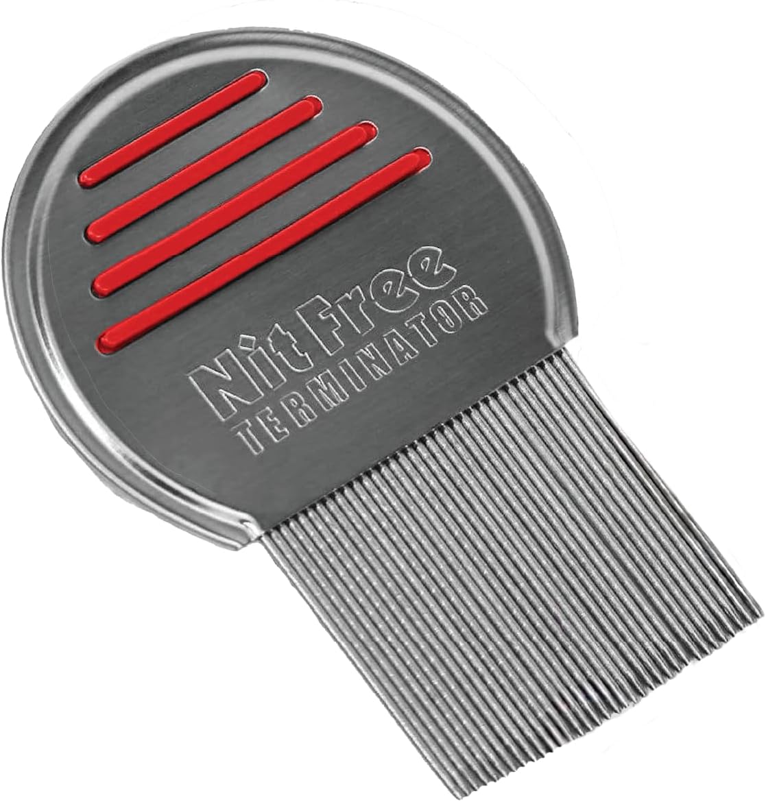 Nit Free Terminator Lice Comb - Professional Stainless Steel Comb for Effective Head Lice Treatment (Color May Vary) (Pack of 1)
