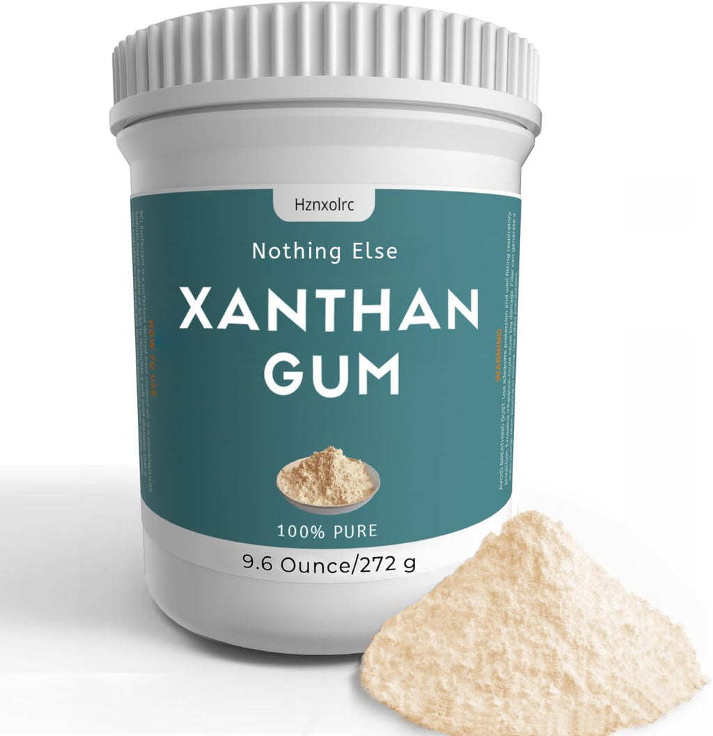 9.6 oz Food-Grade Xanthan Gum Powder, Pure Xanthan Gum for Baking Gluten Free, Xanthan Gum Thickener Suitable for Making Ice Cream, Cake, Yogurt, Candy and More