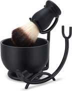 SANWA Grooming Shaving Kit for Men, Strong Straight Razor Stand,Shaving Brush,Stainless Steel Shaving Soap Bowl,For Guaranteed Best Shave of Your Life, Nice Christmas Gift for Dad, boyfriend, Husband