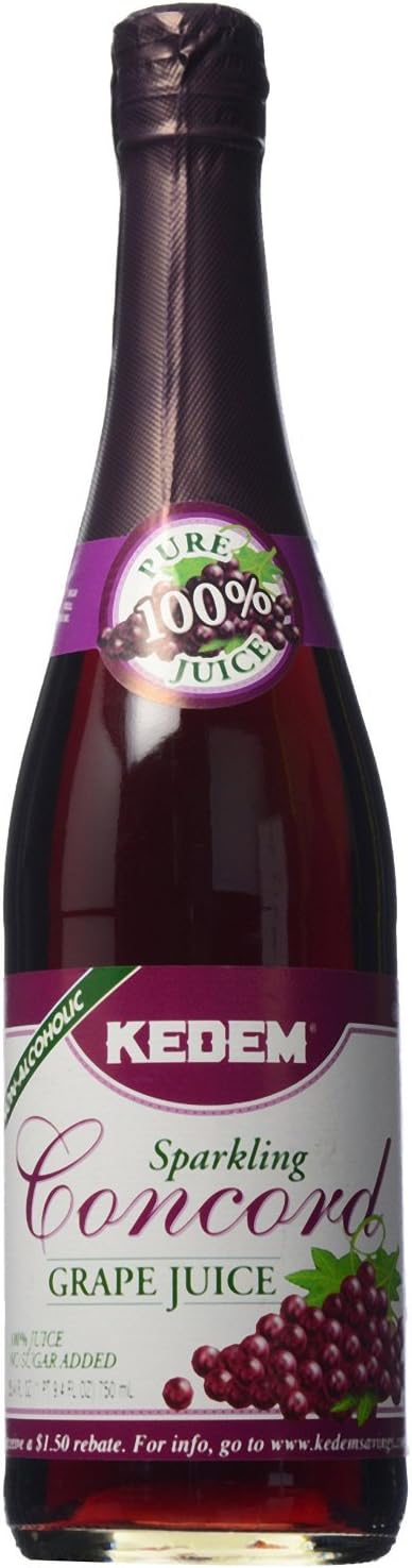 KEDEM Juice SPRKL Concord, 25.4 FO, PK- 12