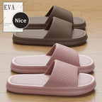House Slippers Non-Slip for Men Women Open-toe Shower Shoe Lightweight Supper Soft Quiet Dorm Bedroom Slippers For Bathroom