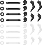 KAJUDA 16 Pairs Glasses Ear Grip, Anti Slip Eyeglass Holder, Silicone Eyewear Retainers Hook for Sunglasses, Sports, Study