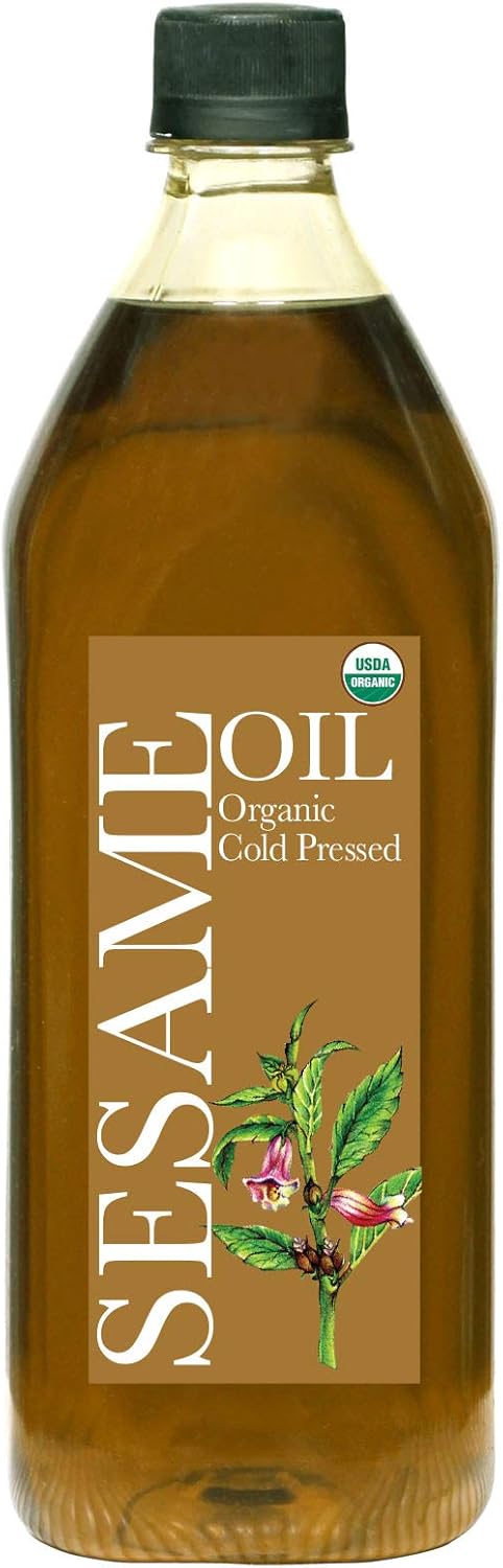 Daana Sesame Oil: CERTIFIED USDA ORGANIC, EXTRA VIRGIN, COLD PRESSED, 34 fl oz