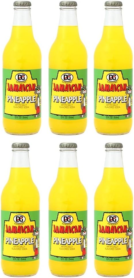 DG Genuine Jamaican - Pineapple Soda 12oz - 6-Pack