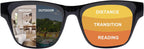 Photochromic Progressive Multifocal Reading Glasses for Men Women