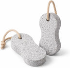 Pumice Stone Pack of 2 Natural Volcanic Stones for Gentle Exfoliation, Callus and Dead Skin Removal, Safe for Feet and Hands