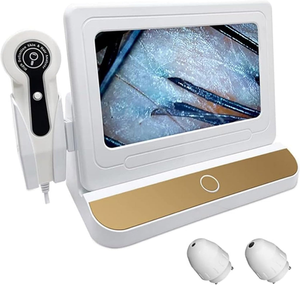 10 Inch LCD Scalp Detector Digital Hair Skin Analyzer Microscope for Hair Follicle Testing and Skin Analysis Magnifier